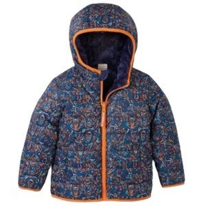 🌿Cat & Jack Navy Reversible Bear Print Puffer Jacket [18-24M]🌿